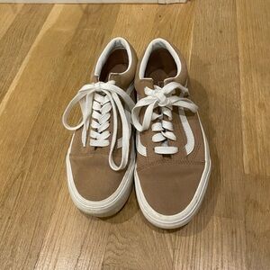 Vans Classic Brown and White Sneakers